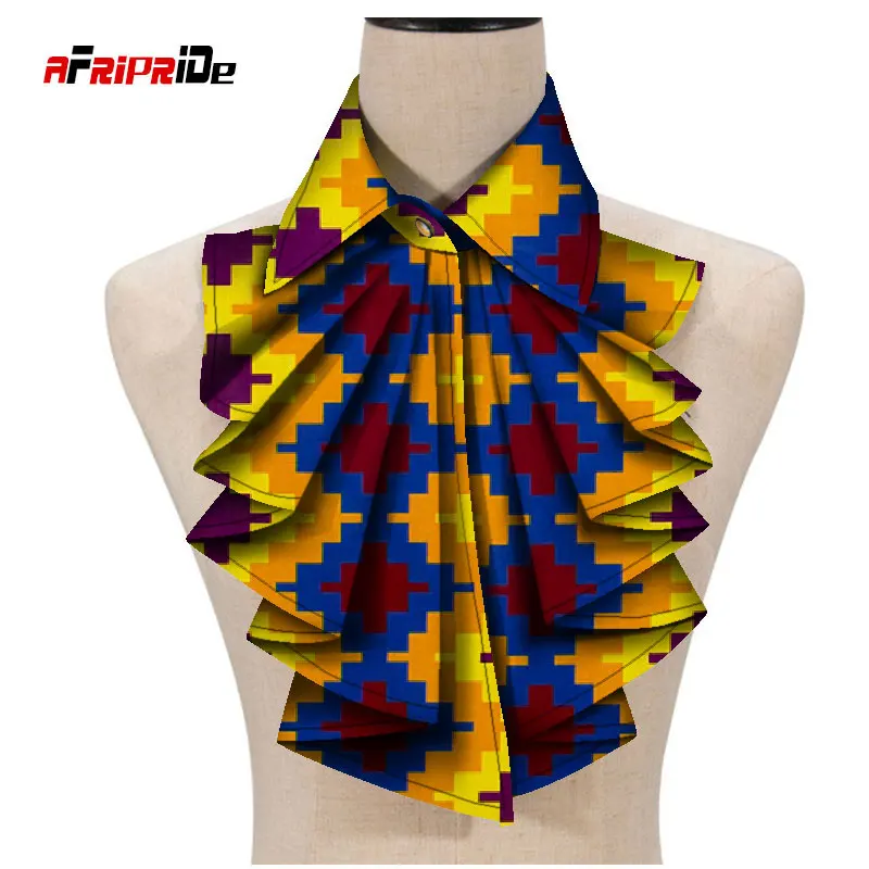 african traditional attire 2021 New Fashion African Print Ankara Tie for Women African Triangle Ankara Fabric Cravat Africa Tie SP027 african outfits