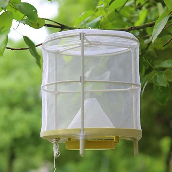 

2020 New Reusable Hanging Cage Pest Control Fly Killer Flies Flytrap Cage Net Trap Home Garden Yard Supplies Dropship