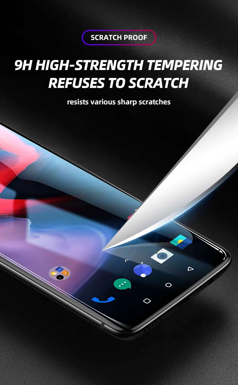 2 шт. 550D изогнутое Защитное стекло для Oneplus 7 pro 7T защита экрана Oneplus 7 6T 5t 6 полное покрытие экрана закаленное стекло