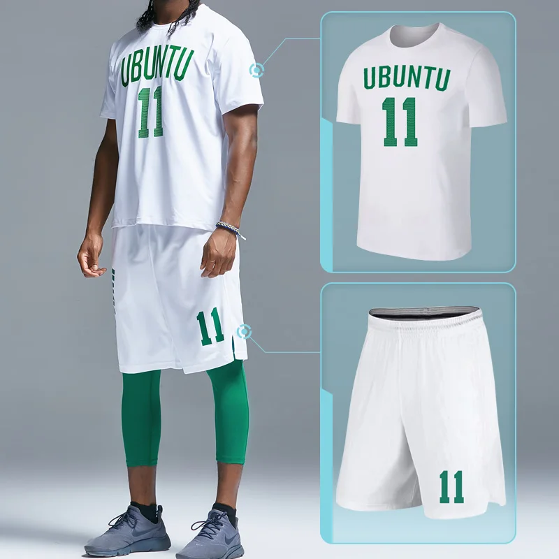 shirt and shorts Компрессионный комплект спортивной одежды мужские спортивные костюмы быстросохнущие комплекты для бега спортивный костюм для бега тренировочные фитнес баскетбольные шорты и тренировочные майки - Цвет: shirt and shorts