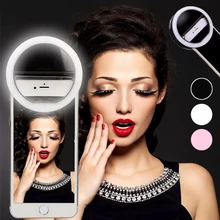 Light-Lamp Clip-Lens Led-Bulbs Selfie-Ring Dry-Battery Photo-Camera Smartphone Beauty