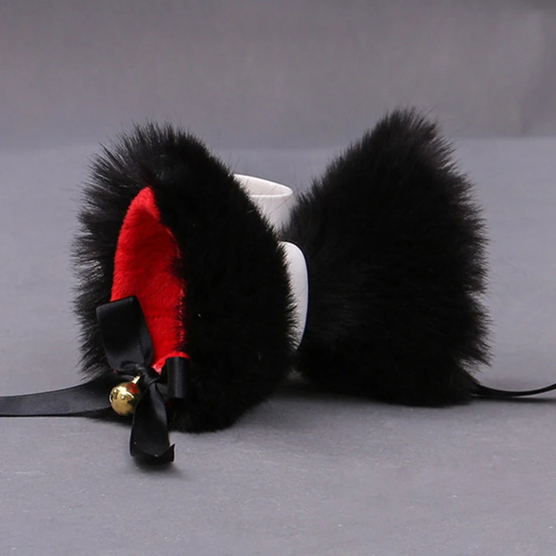 Новые модные пушистые заколки для волос Хэллоуина вечерние косплея милые