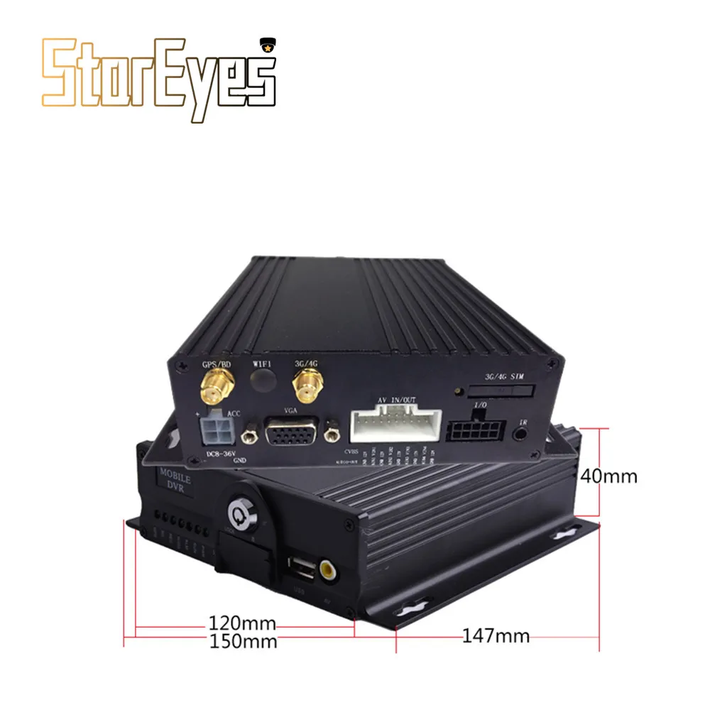School Bus Taxi Trailer Truck Vehicle Car AHD 1080P 4Channel Dual SD Card Mobile DVR built in GPS 3G 4G | Безопасность и защита