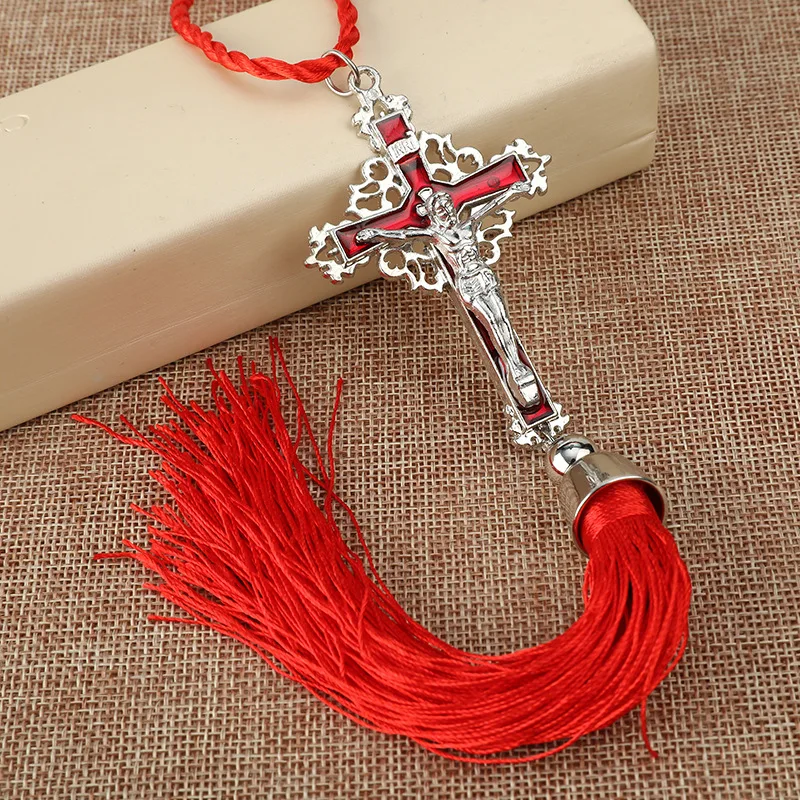 Orthodox Christian Jesus Cross In The Car Wall Hang Catholic Crucifix Church Decoration Souvenirs Gift