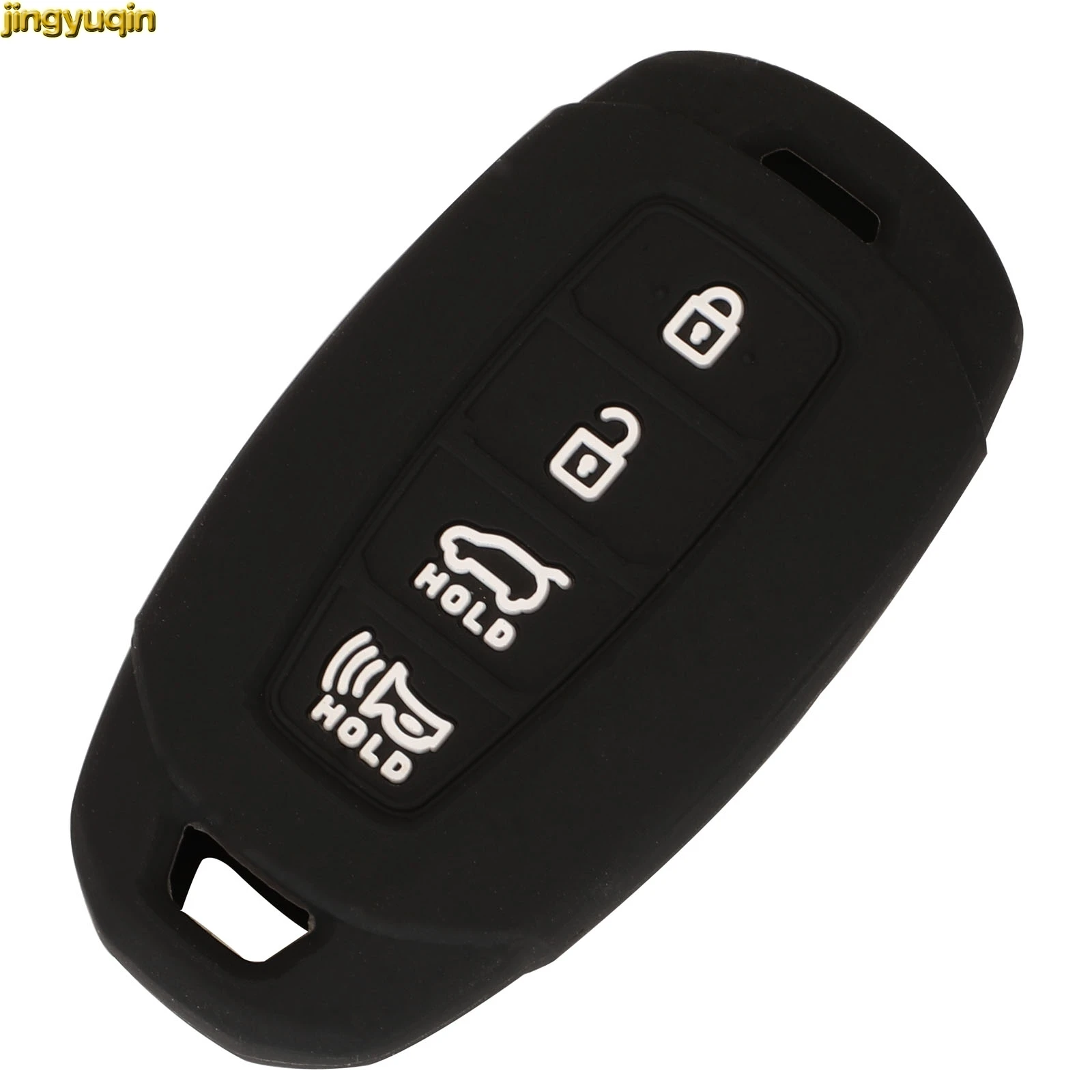 Силиконовый чехол Jingyuqin для автомобильного ключа с дистанционным управлением для Hyundai Sonata Kona Ix25 i30 Solaris Azera ELANTRA greatverna Lafesta Santafe 4BT