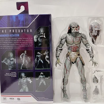 

10inch 25cm NECA Armored Assassin Predator Ultimate Predator Unmasked Action Figure Model Toy