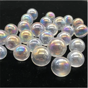 

Natural Rainbow Crystal Ball 10pc Clear Quartz Sphere Aura Angel Chakra Electroplated Orb Minerals Healing Massage Gifts