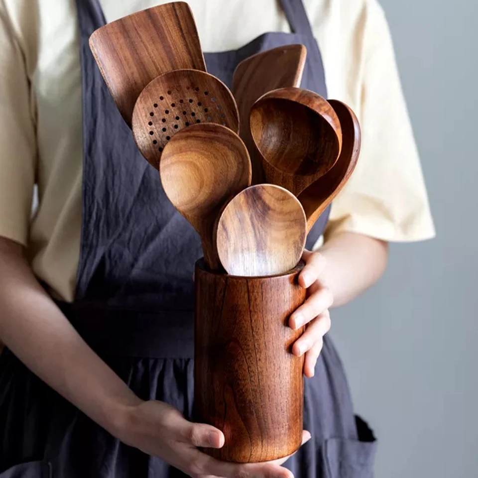 Wooden Utensils Set (45)
