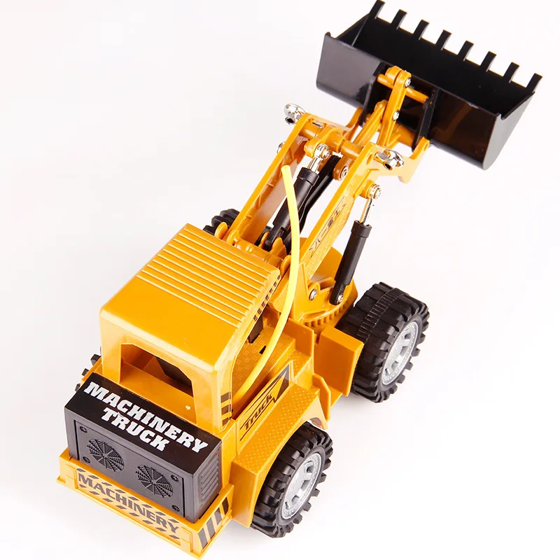 Remote Control Excavator Electric Construction Toy Remote Control drilling Truck for Children Crane Bulldozer 8071E RC Truck Toy