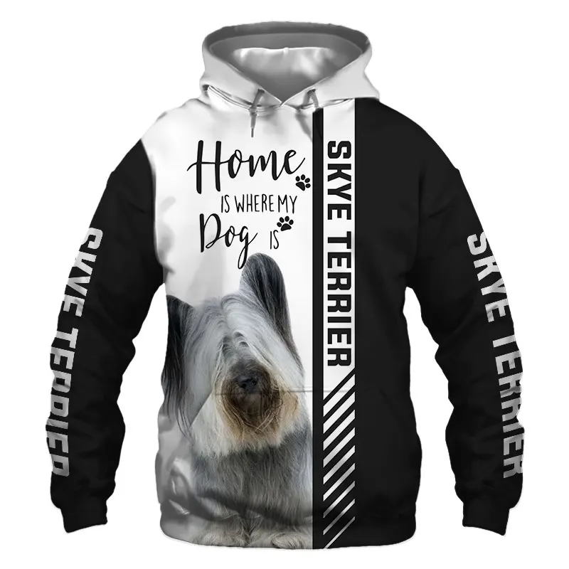 

Куртка с 3D принтом собаки Skye Terrier, Мужская/Женская толстовка в стиле Харадзюку, Повседневная Уличная одежда унисекс, свитшот, пуловер D8