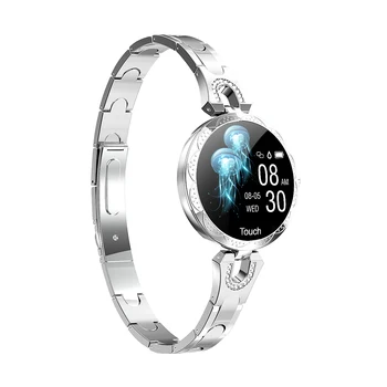 

AK15 Women Luxury Menstrual Remind Fitness Tracker Blood Pressure Heart Rate Monitor Waterproof LCD Display Fashion Smart Watch
