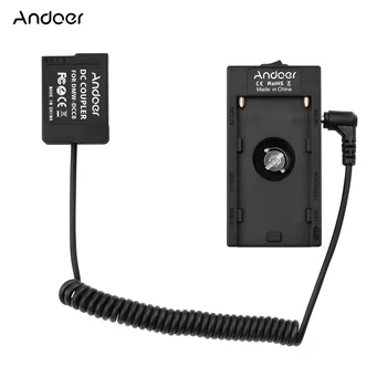 

Andoer NP-F970 F750 Battery Plate Holder Adapter+DMW-DCC8 Dummy Battery Coupler for G6/G7/G80/G81/G85/FZ2500/FZ2000/FZ300 Camera
