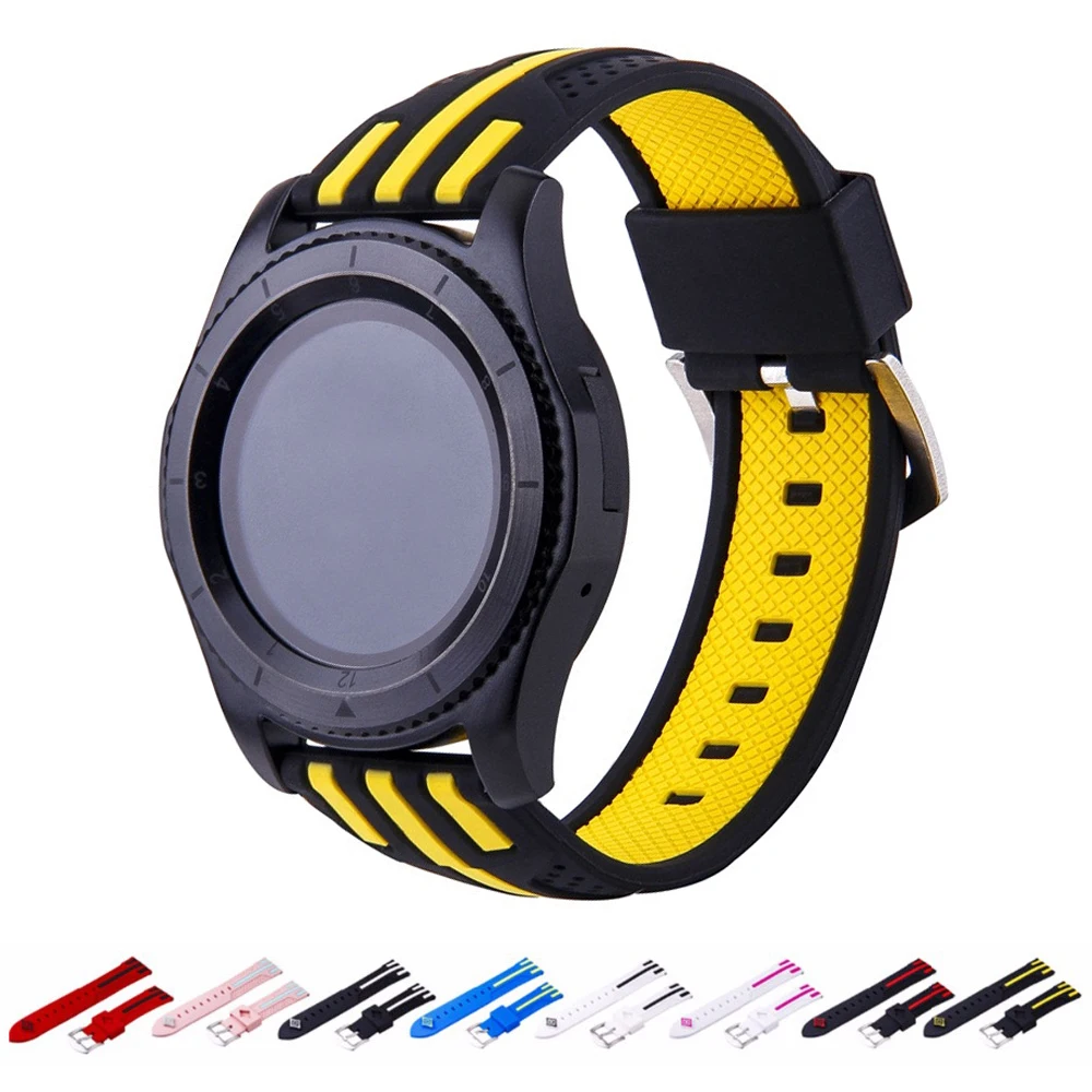 Ремешок спортивный для Gear S3 frontier браслет Samsung galaxy watch 46 мм amazfit bip huawei gt 2e 22