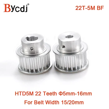 

22 Teeth HTD 5M Synchronous Pulley Bore 5/6/6.35/8/10/12/12.7/14/15/16mm for Width 15/20mm HTD5M Timing Belts wheel 22Teeth 22T