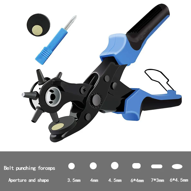 Дырокол с ушками и ушками, набор инструментов для скрапбукинга, набор ручных инструментов для самостоятельного изготовления ремней, дырокол для ремня, набор для ремней, ремешки для часов, ремешки для DIY - Цвет: B