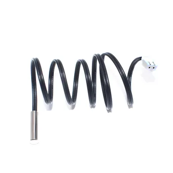 

100pcs 50cm NTC Thermistor Temperature Sensor Waterproof Probe Wire 10K 1% 3950 free shipping W1209 W1401 cable