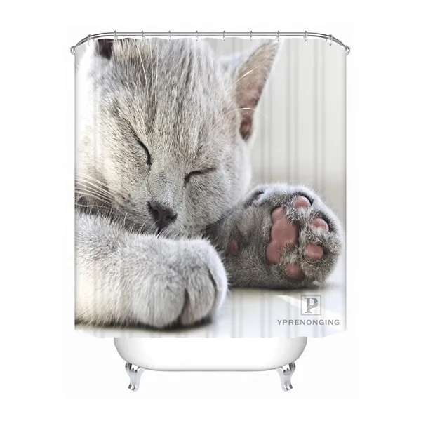 Shower Curtain Пользовательские Сова Птица искусство ветка Водонепроницаемый Ванная комната приемлемая занавеска из полиэстеровой ткани занавеска для ванной#180318-45-43 - Цвет: Shower Curtain