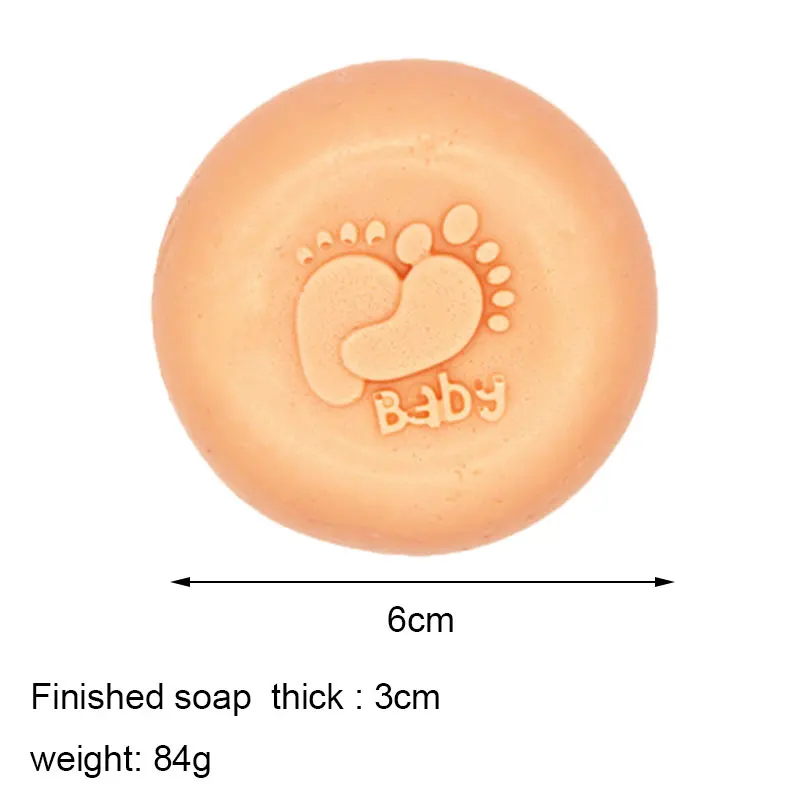 1Pcs Silicone Soap Molds Shapes Baby Feet Soap Mold Silicone Molds for Baby Shower Handmade Mold