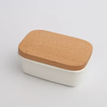 

Japanese enamel ice box, wooden lid box, butter box, thickened ware, exported to Japan LB10261