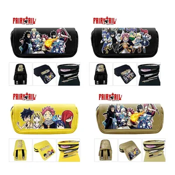 

4 Style Cartoon Canvas Zipper Pen Bag Cosmetic Bag Hatsune Miku Black Butler Totoro Fairy Tail Undertale Pencil Case Makeup Bag