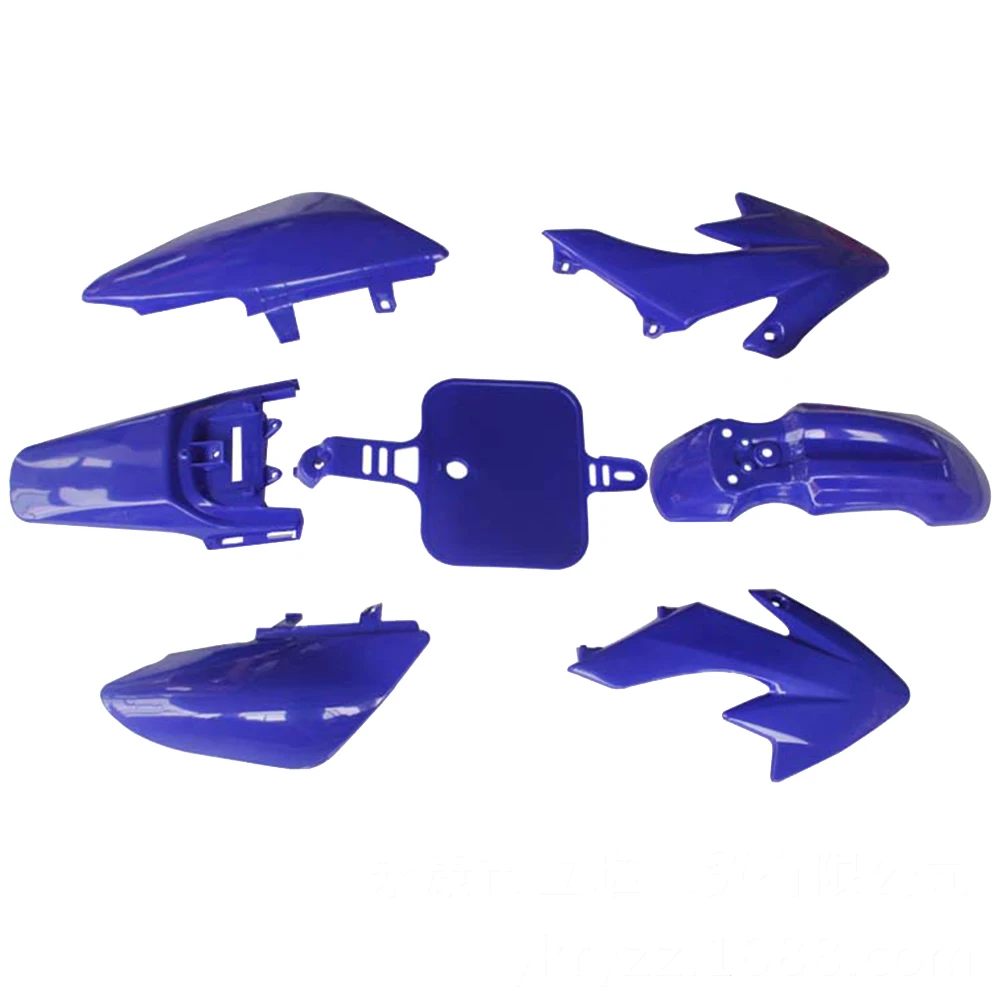 Внедорожный автомобиль мотоцикл оболочки тела обтекатель брызговика охранные предметы легкий пластиковый чехол отделка для Honda XR50 CRF50 - Цвет: Синий