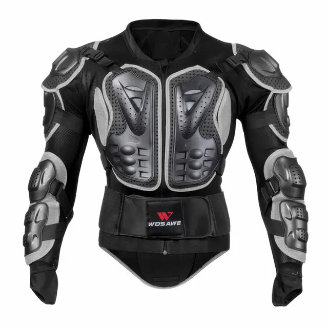 WOSAWE Sports Motorcycle Armor Protector Jacket Body Support Bandage Motocross Guard Brace Protective Gears Chest Ski Protection BC202B
