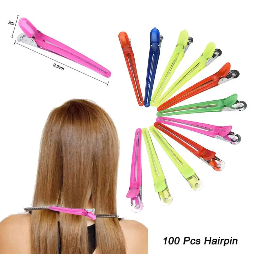 

100 Pcs Jelly Candy Color Duckbill Clip Alligator Hair Clip Translucent Hairpin Hair Accessories Drop Shipping F7.29