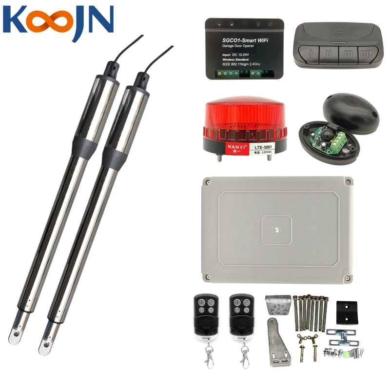 

300KG Electric Swing Gate Opener Kit Driver Motor Remote Control Home Garage Swing Door Actuator with APP WIFI Module Car Remote