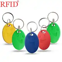 ID 125 кГц EM4100 только для чтения брелки RFID Бесконтактная карта брелок для ключей маркер кольцо карта контроля доступа Быстрая 10 шт