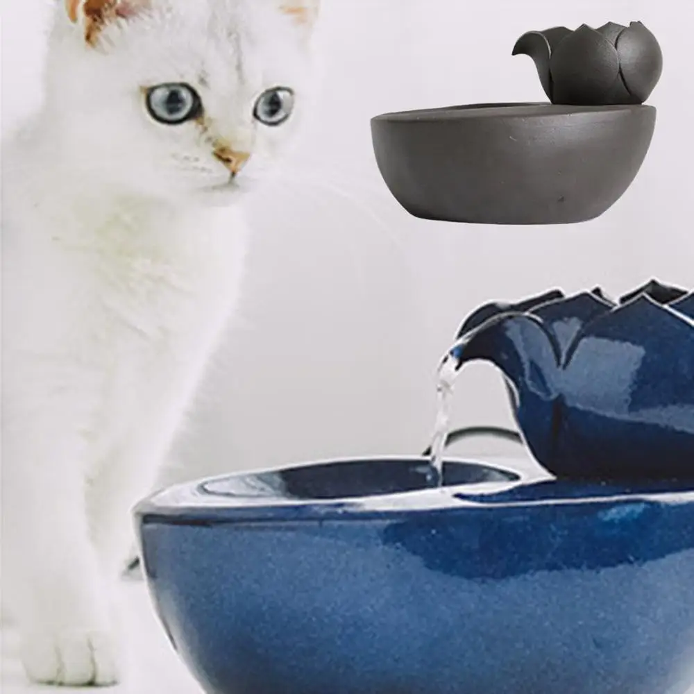 

Cat Water Dispenser Pet Electric Automatic Circulating Water Fountain Ceramic Fountain Live Water Drinker