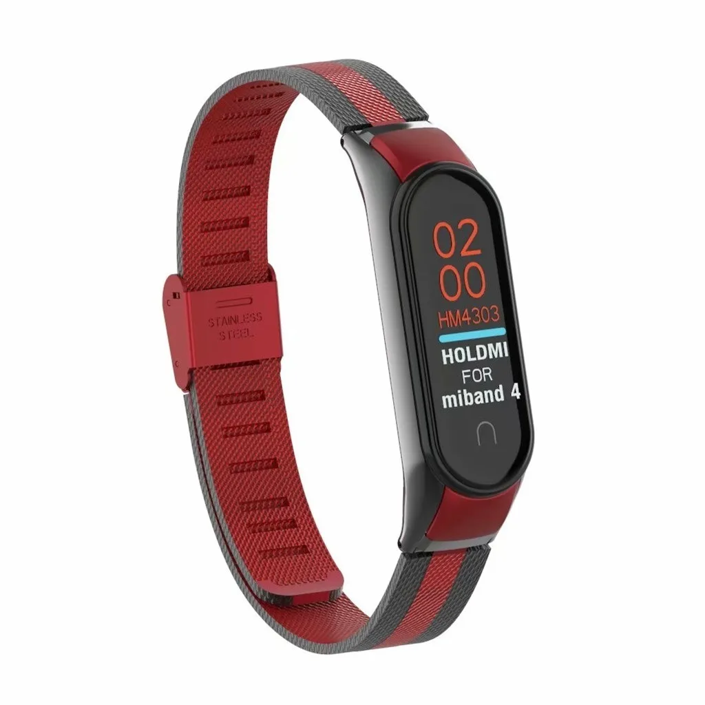 Ouhaobin для mi band 4 металлический ремешок браслет из нержавеющей стали ремешок для Xiaomi mi Band 4 браслет mi Band наручный браслет 910#2
