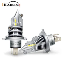 

RUIANDSION 2Pcs 9003 HB2 HS1 P43T H4 Motorcycle LED Headlight Car Fog Light CSP 5000Lm 12V 24V 6000K 2700K For Honda Chevrolet