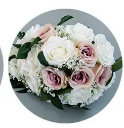 white pink XCOS водопад Свадебные Цветочные букеты белый розовый фиолетовый Бордовый Искусственные Свадебные букеты ramo de novia - Цвет: white pink