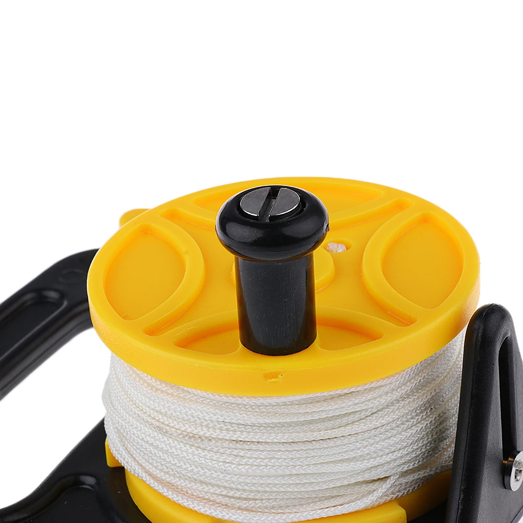 4 Foot Scuba Diving Snorkeling '' Diver Below'' SMB Surface Marker Buoy Safety Sausage Float & Dive Reel Finger Spool Accessori