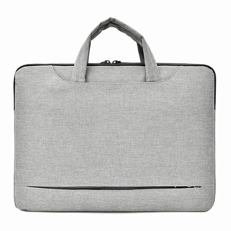 Gray-14inch Модный портфель, водонепроницаемый портфель для ноутбука, устойчивая к царапинам, сумка для деловых поездок, женская сумка-мессенджер, Bandolera - Цвет: Gray-14inch