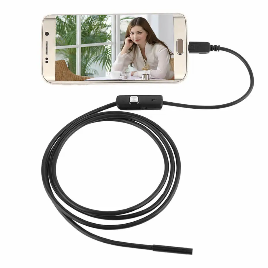 7,0 мм Usb эндоскоп Cn Plug мягкий провод смартфон эндоскоп камера для Android Мини камера Водонепроницаемый 6 светодиодный бороскоп проверить