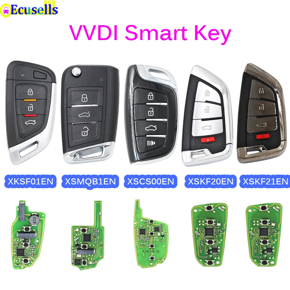 XHORSE VVDI Smart Remote Key XSKF01EN/XSKF20EN/XSKF21EN/XSMQB1EN/XSCS00EN with Proximity Function Keyless Go English Version