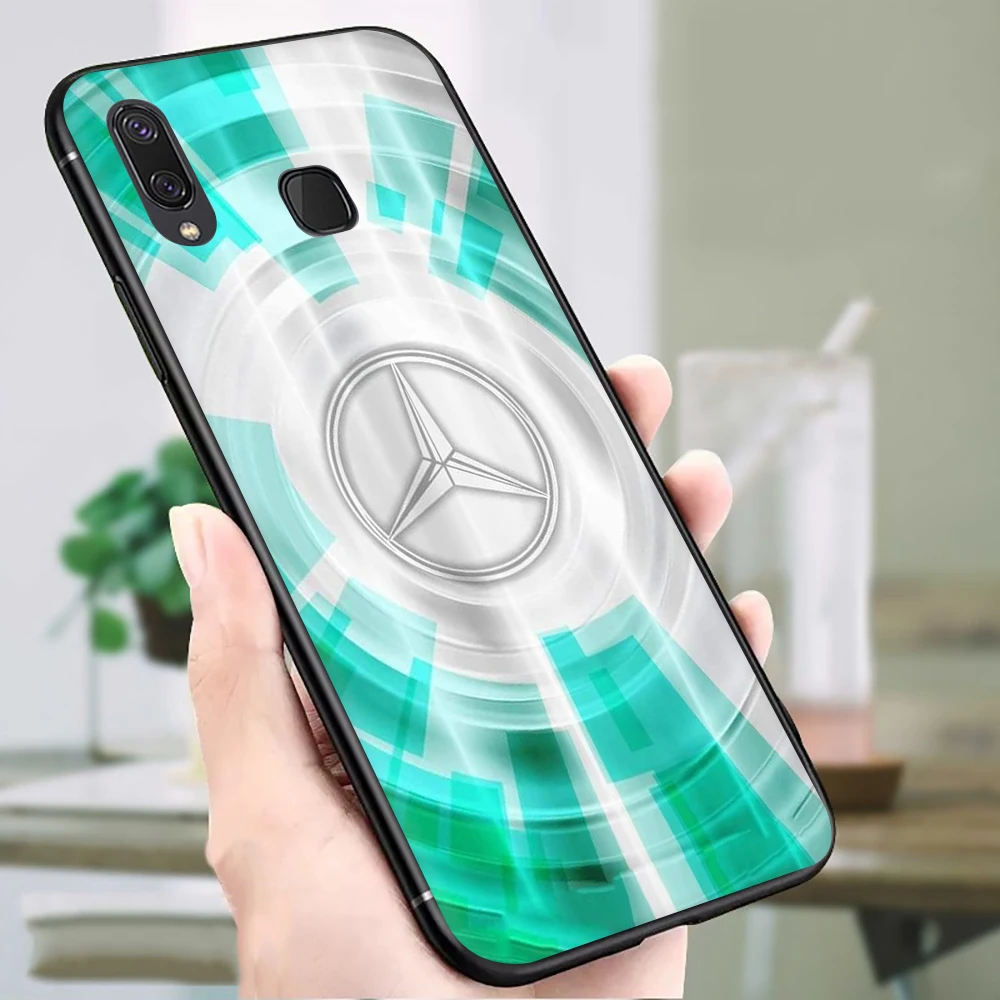 Mercedes логотип мягкий силиконовый чехол для телефона для samsung Galaxy A3 A5 A6 плюс A7 A8 A9 J4 J6 J7 Duo J8