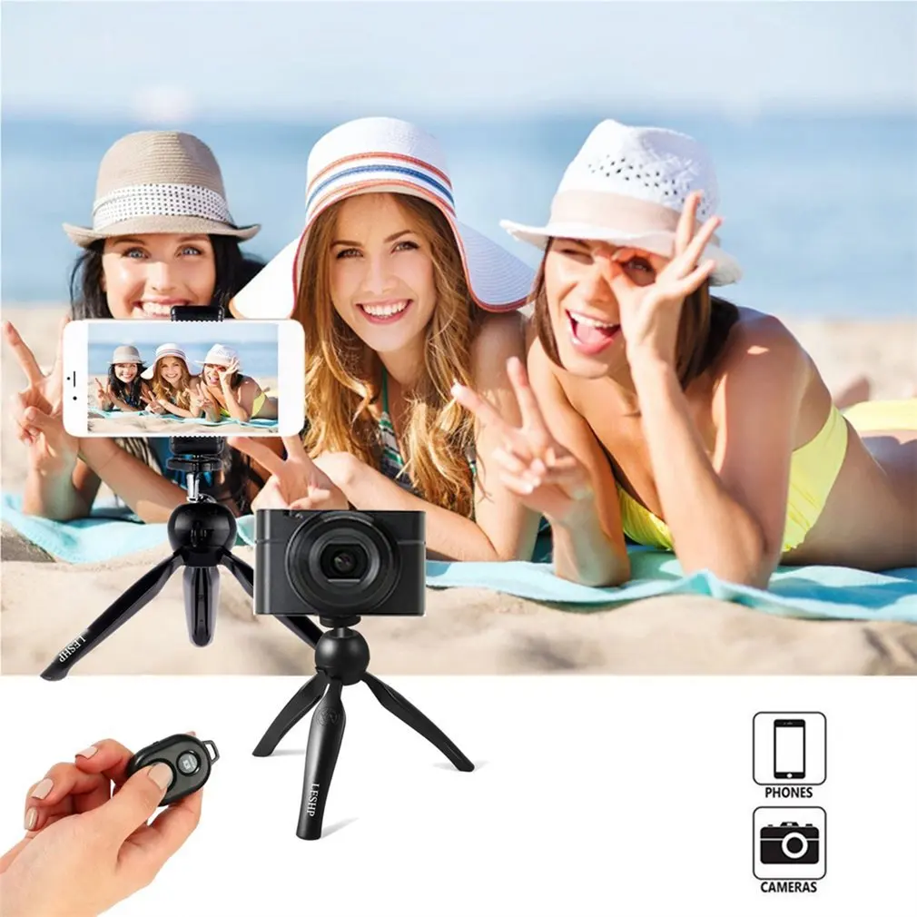 Tabletop Selfie Stick Monopod with Bluetooth Remote & Tripod Stand for iPad Cell Phone&Tablets Tabletop Selfie Stick