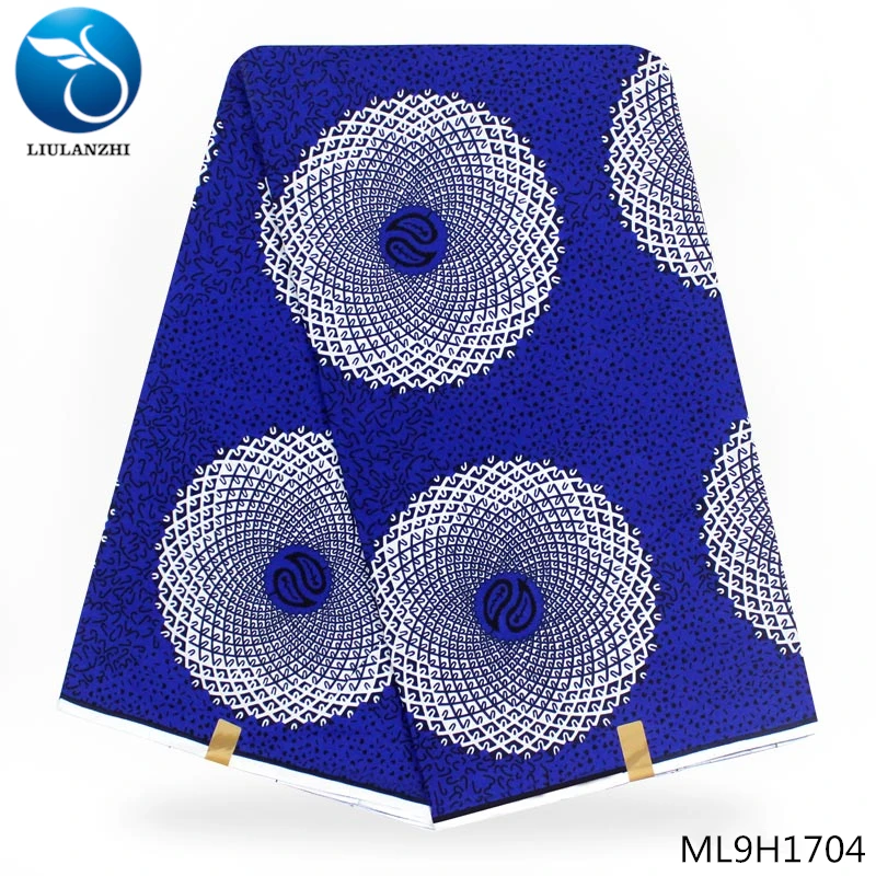 LIULANZHI Королевский синий африканский голландский воск ткань хлопок голландский воск высокое качество голландский воск Принты Ткань 6 ярдов ML9H1701-ML9H1727
