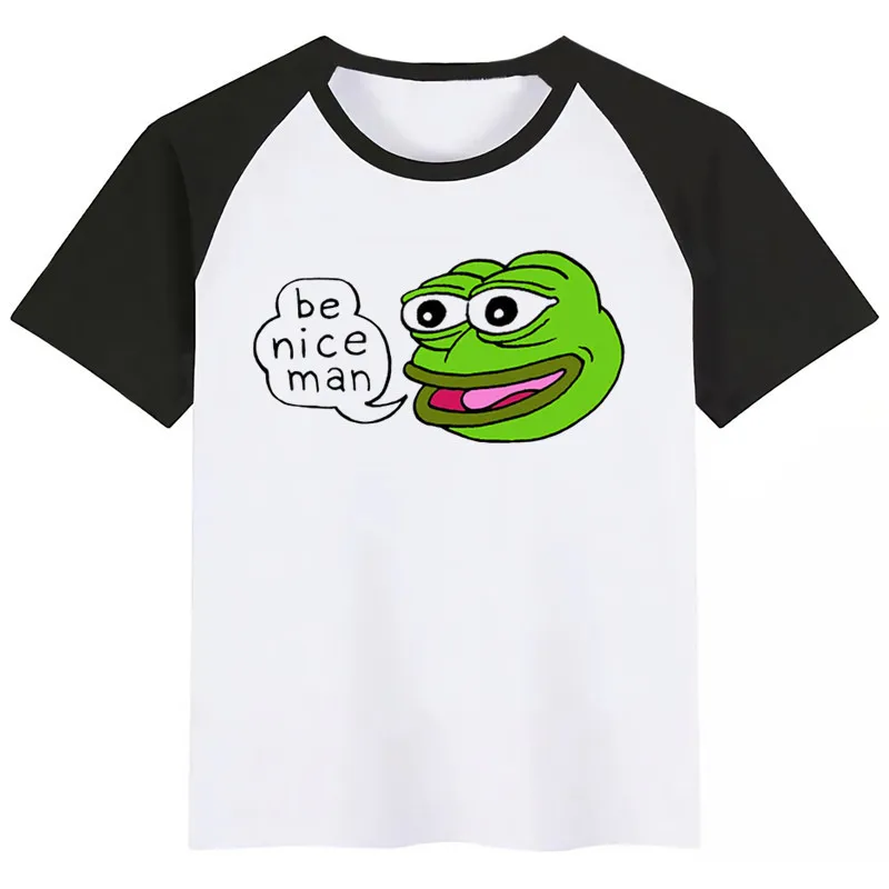 PEPE Kid/Милая футболка с принтом «BoysGirls Pepe» Детская забавная одежда детская летняя футболка для малышей - Цвет: D277G