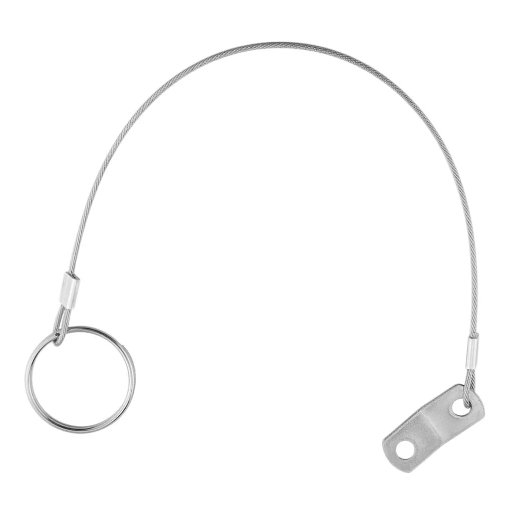 316SS Quick Release Pin Lanyard for Boat Bimini Top Deck Hinge Marine Accessories-150mm 6 inch