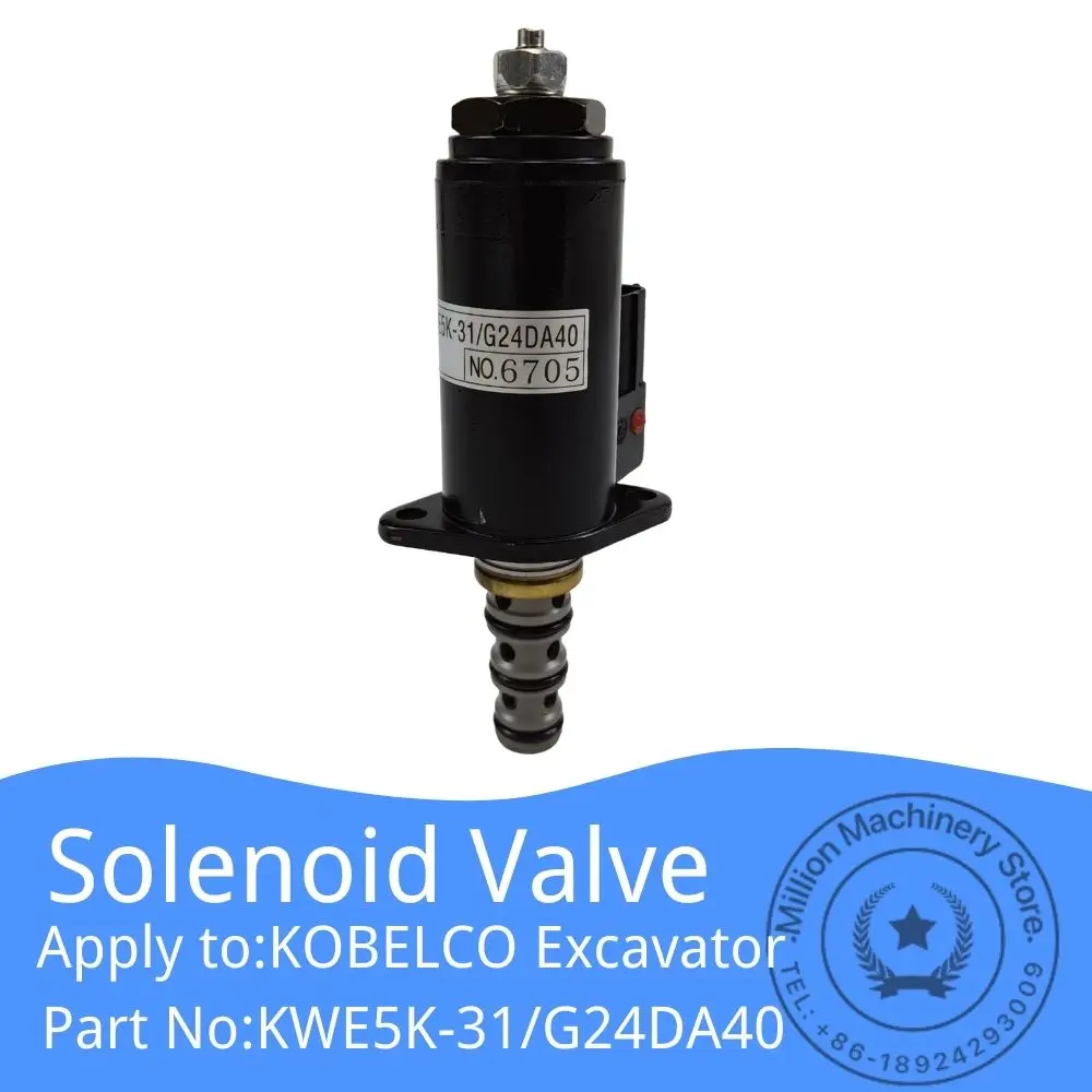 Kwe5031 G24da40 Secure Lock Solenoid Valve For Kobelco Excavator Sk200