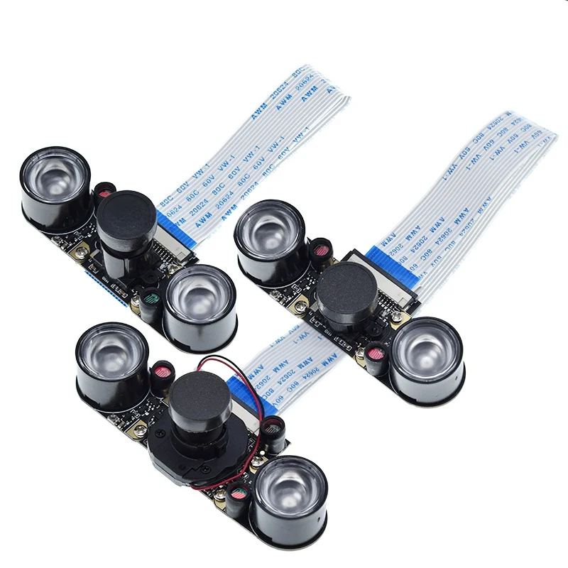 TZT Raspberry Pi 4 Nachtsicht-Fisheye-Kamera 5 MP OV5647 70/95/160 Grad brennweite einstellbare Kamera für Raspberry Pi 3 Modell B – Detail 18