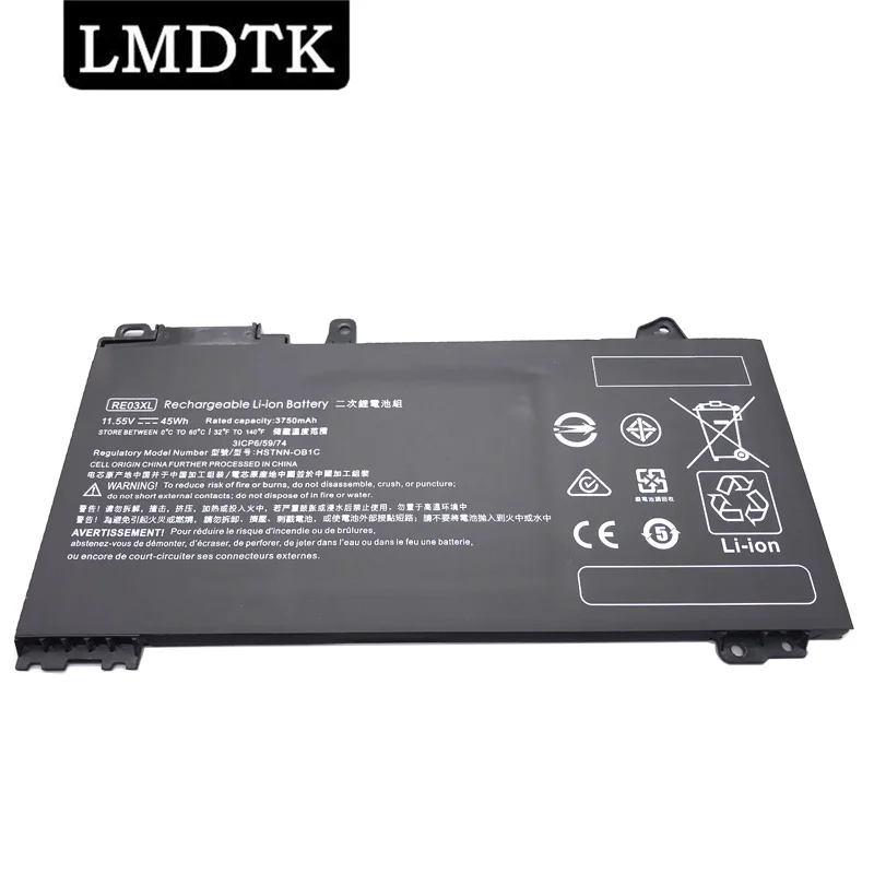 

LMDTK New RE03XL 11.55V 45WH Laptop Battery For HP ProBook 430 440 445 450 455 G6 Series HSTNN-DB9N HSTNN-UB7R L32407-2B1 L3240