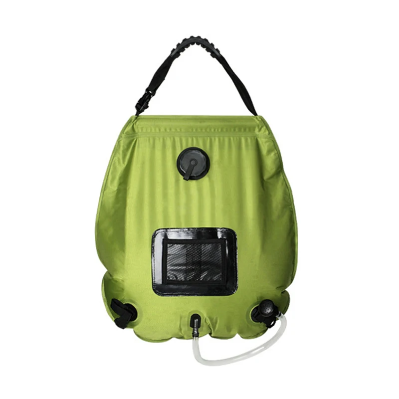 

Automatic Heat water bag 20L Portable Shower Heated Bag Solar Water Heater Outdoor Camping Hiking Bathing