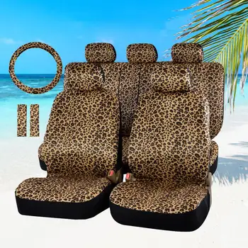 

12PCS Car Seat Cover Set All Year Round Use Animal Print Car Seat Case Set