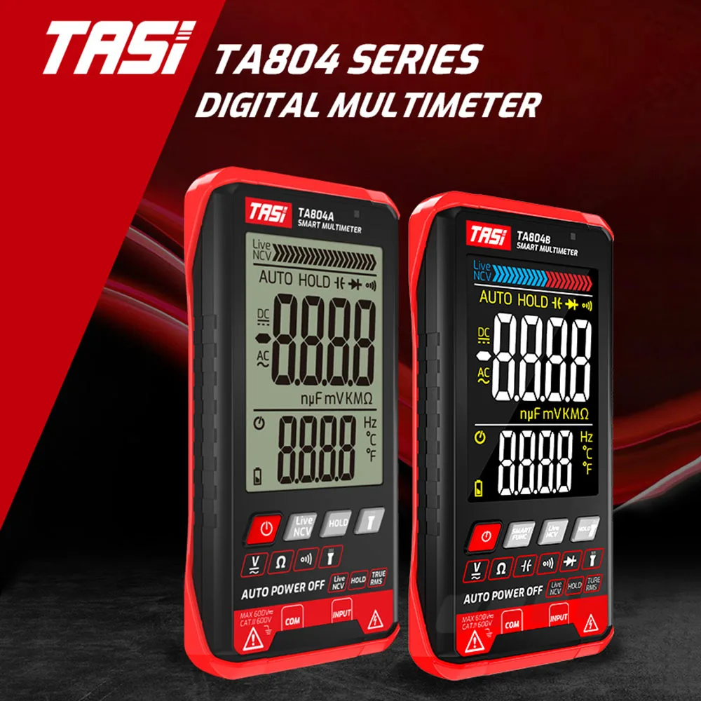Цифровой мультиметр TASI TA804A профессиональный автоматический тестер Ультратонкий