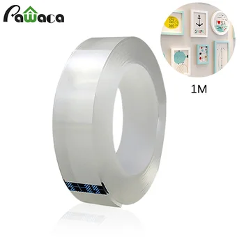 

Hot Double-sided Nano Adhesive Tape Traceless Washable Removable Tapes Anti-slip Fixed Adhesive Reusable Transparent 1/2/3/5 M
