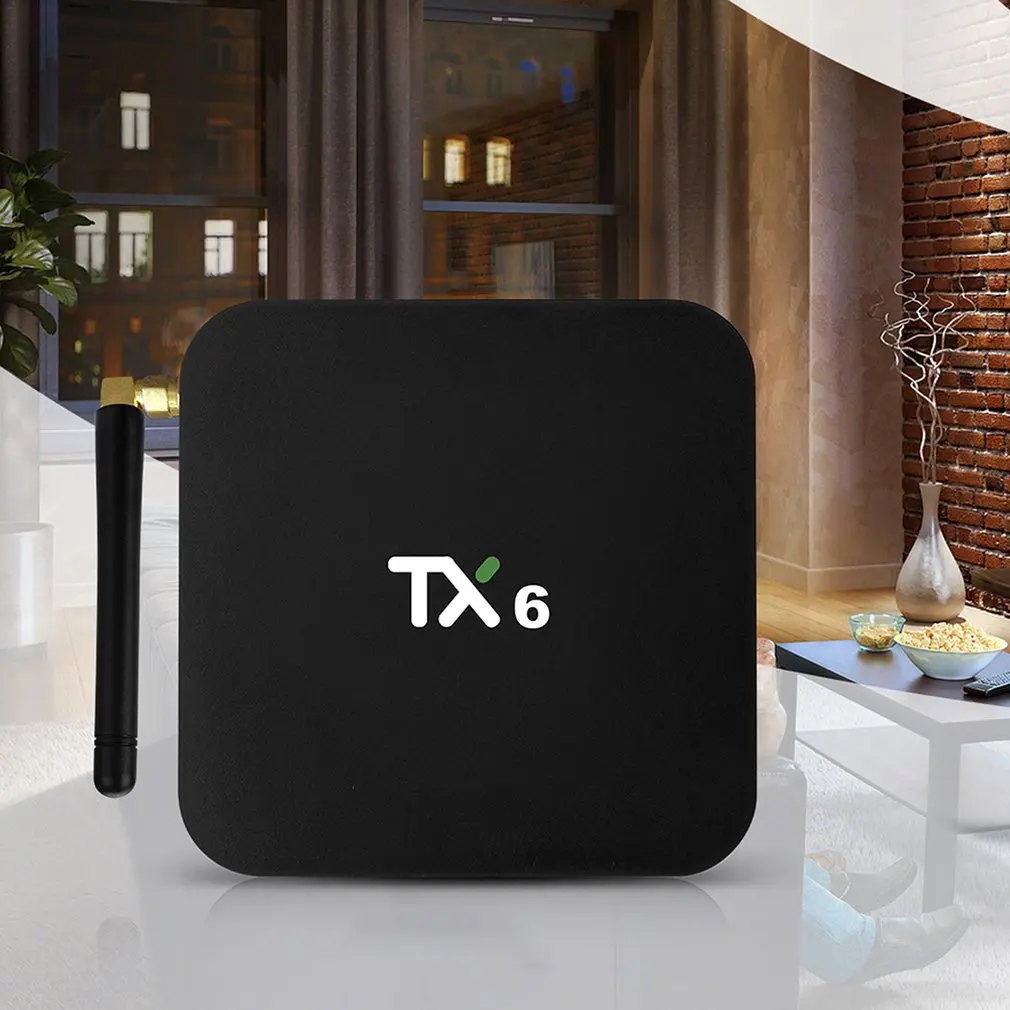 TX6 Android 9,0 Смарт ТВ приставка Allwinner H6 четырехъядерный Поддержка 2,4G беспроводной wifi 4G 32G телеприставка медиаплеер